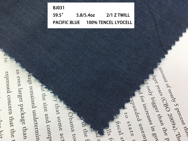 Sustainable 100% Lycra 5.8/5.4oz Denim Jeans Fabric Plain Dyed