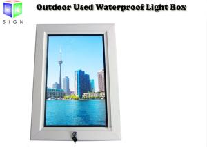 China 24 X 36 Inch Lockable Waterproof Led Outdoor Light Box , Picture Frame Advertising Light Box Display wholesale