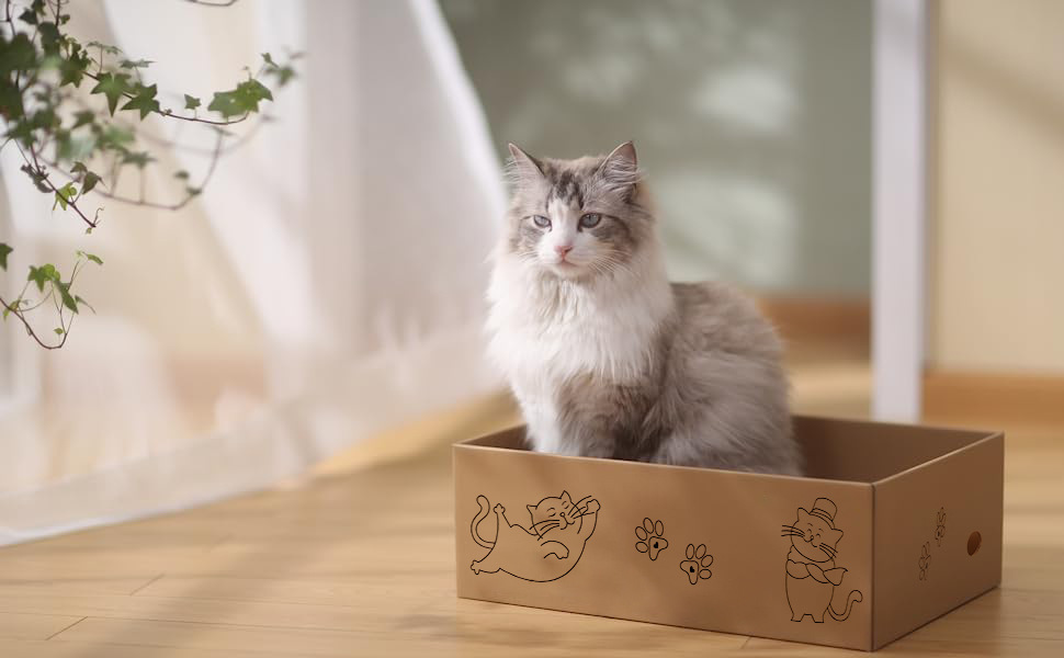 5 Pack High Quality Cat Scratcher Board Corrugated Paper Pet Interactive Toy Sustainable Cat Toy Whosale