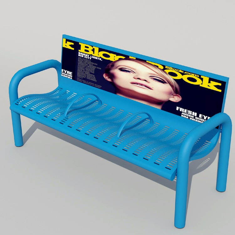 Waterproof 150cm Solid Wood And Metal Park Bench
