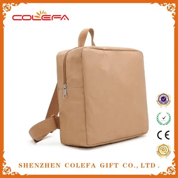 Washable Kraft Paper Laptop Briefcase Bag Eco Biodegradable Reusable Custom