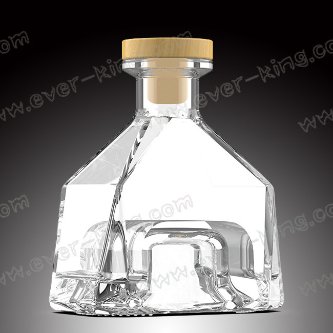 Extra Flint Rum Glass Bottle 750ml With Cork Cap