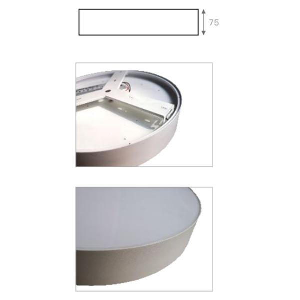 Modern LED ceiling lamp powered by Tuya Smart(LD-BGSR80-800)