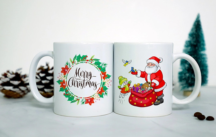 A Grade White 11oz Custom Ceramic Coffee Mugs