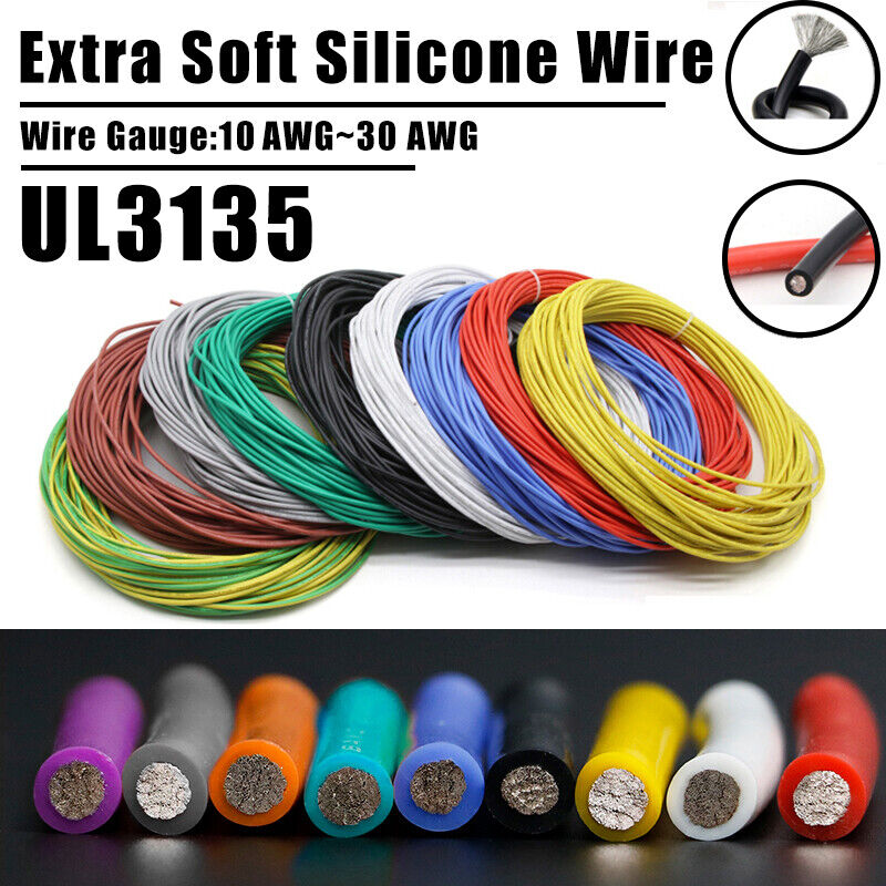 UL3135 Silicone Rubber Cable with High Temperature Resistant Insulation High flexibility silicone wire