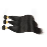 Real Long Black Straight Virgin Hair Weave , 100 Human Hair Straight Weave