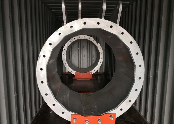 High Precision Monopole Wind Turbine Tower Hot Dipped Surface 20 Elongation