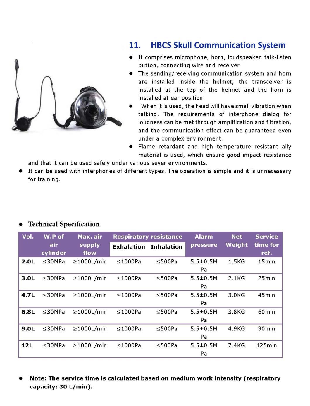 Factory Direct Sale 9L Scba Portable Breathing Apparatus for Rescue