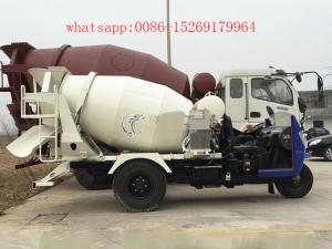 China china made 28-32hp 3 wheeler 2 cubic meters small concrete mixer truck wholesale