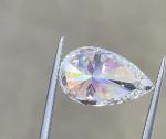 Lab Grown CVD White Diamonds Pear Loose Diamond DEF Jewelry Decoration