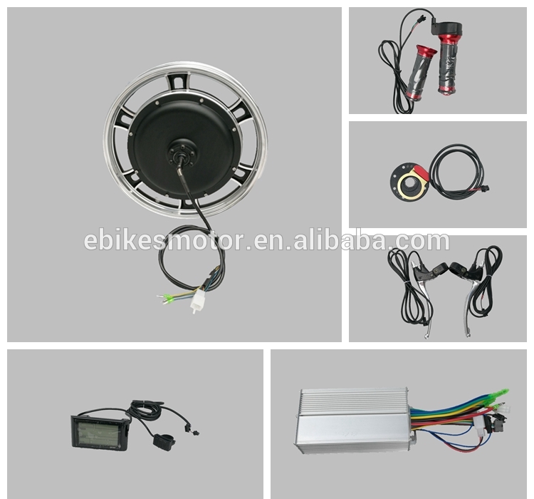 Motor bicycle rim 16" 48v1000w hub dc motor kit for electric vehicle