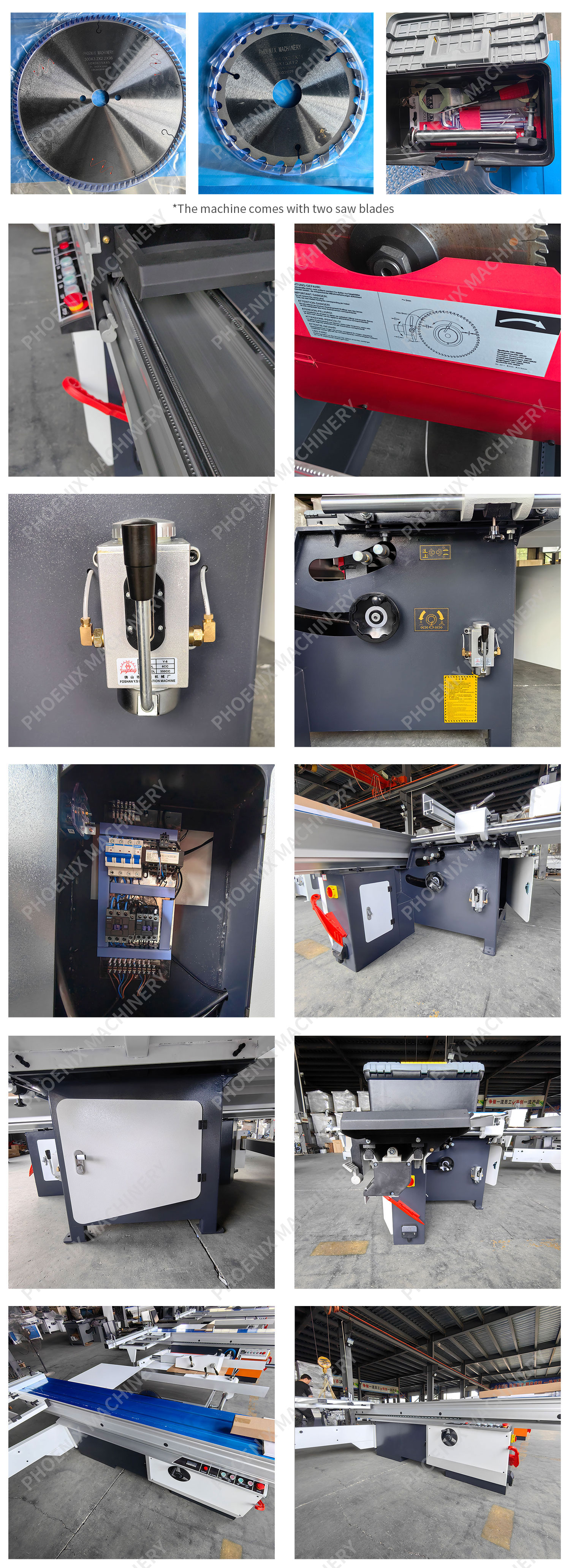 Precision Panel Sliding Table Cutting Saw for Industrial Woodworking 45 90 Degree