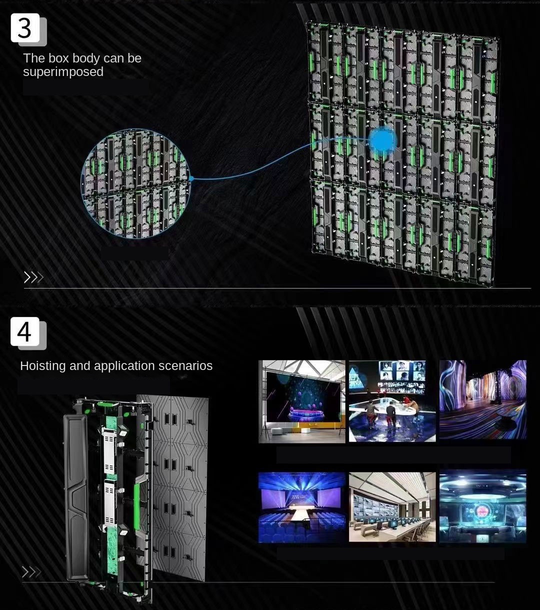 Outdoor Led Screen Rental P2.9 LED Screen Display Led Screen Rental For Trade Shows