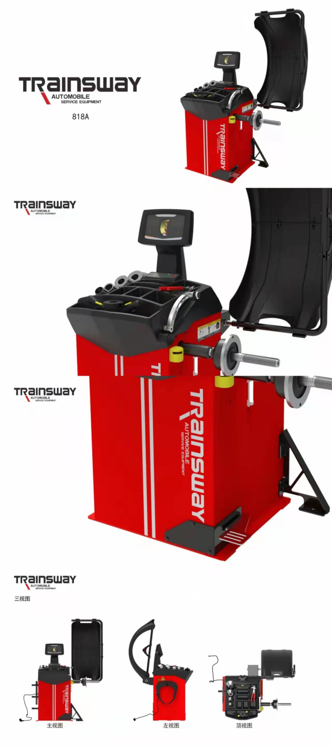 Functional Tire Balancing Wheel Balancer Trainsway Zh818