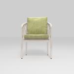Aluminum Outdoor Rattan Dining Chairs with Cushion Graden Furniture