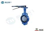 Lever Operated Wafer Butterfly Valve , Cast Iron Concentric Butterfly Valve