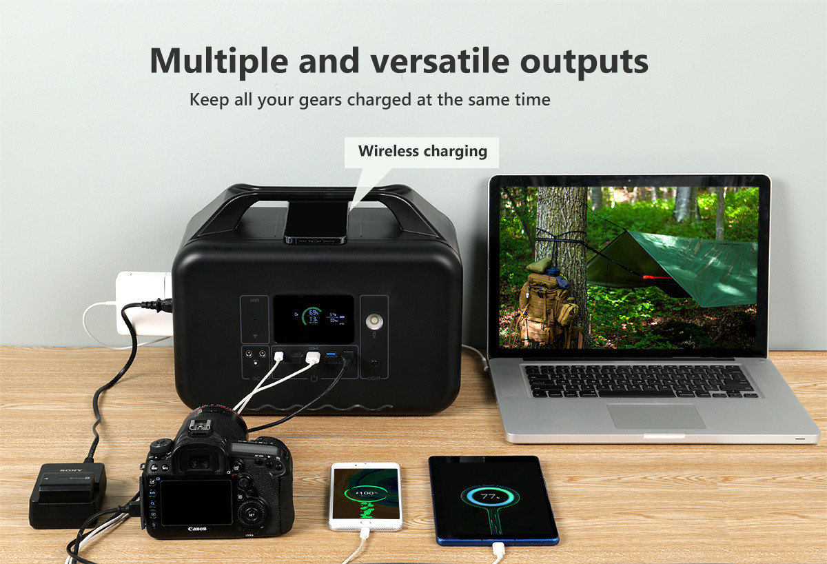 Outdoor Portable Power Bank Generator Travel Essential 1000W Portable Power Station