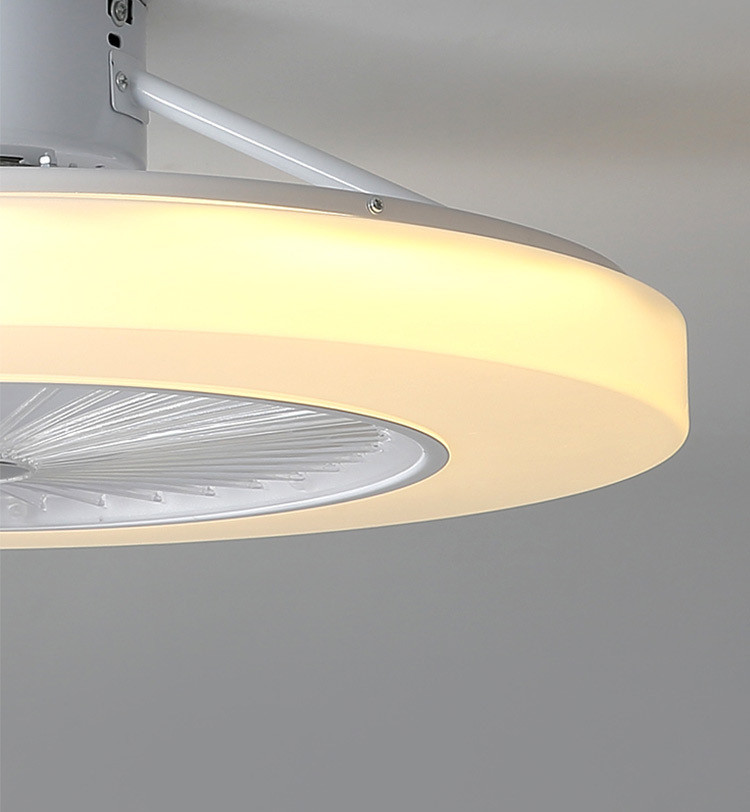 HFBH LED Ceiling Fan Bedroom pink Color Child Room Design Simple Safety Ceiling Fan