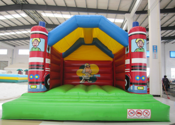 0.55mm Pvc Tarpaulin Indoor Inflatable Bounce House , Toddler Jump House Double Stitching