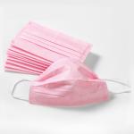Anti Bacterial 3 Ply Face Mask Blue White Customized Colors FDA CE Approved