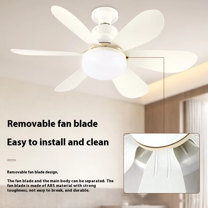 360 Rotating LED Ceiling Fan Light with 3000-6500K Color Temp and IP20 Rated for Modern Home Decor