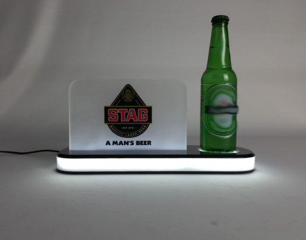 POS Led Bottle Glorifier 5mm Acrylic Bottle Light Glorifier Engraved Logo