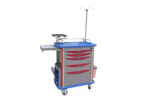 China Mobile Emergency Medical Trolleys / Medical Supply Cart 4 Inch Castors wholesale