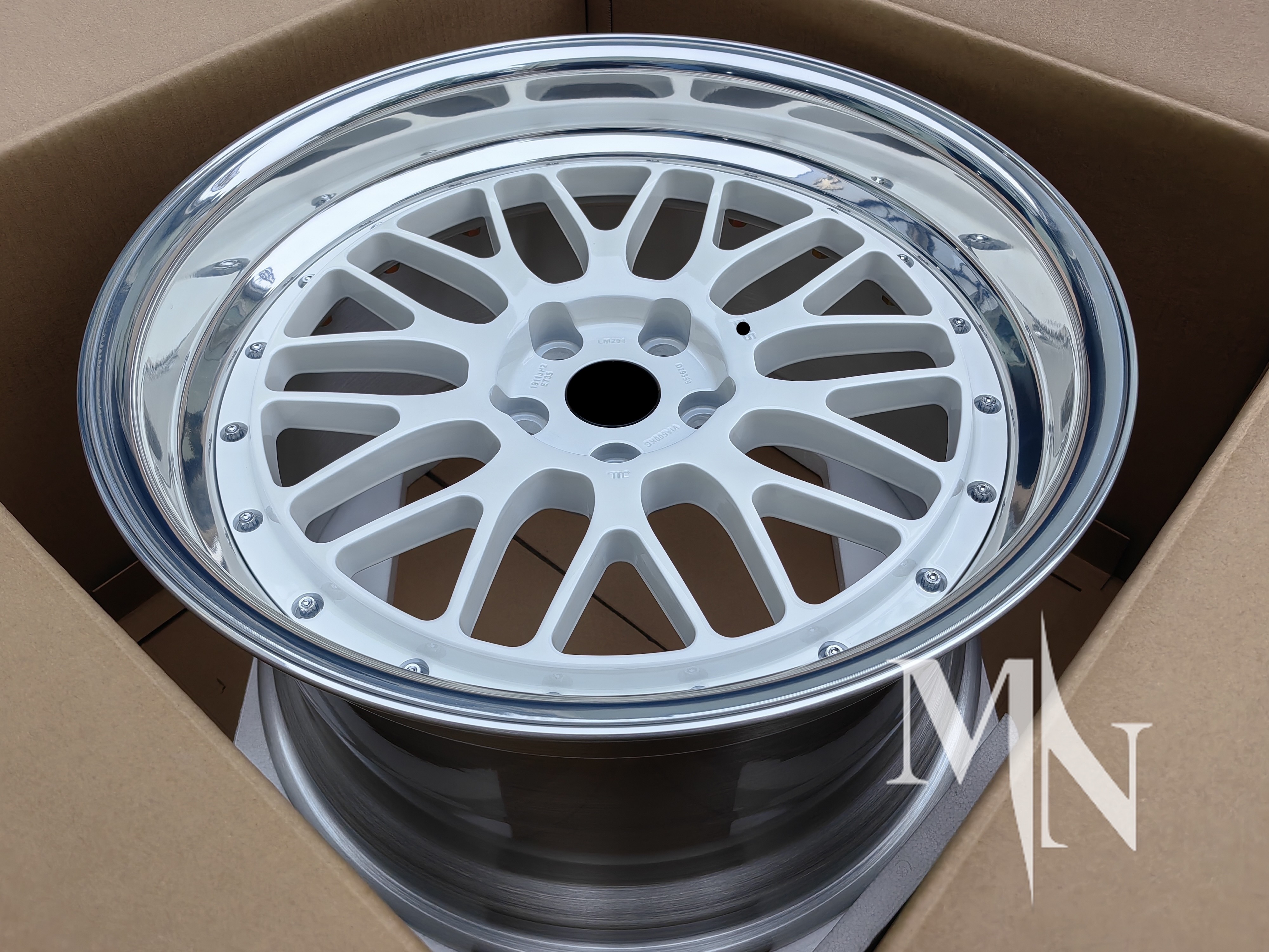 2 Piece Forged Custom Wheels BBS LM LMR LeMans Gold Rims For BMW 370z 350z