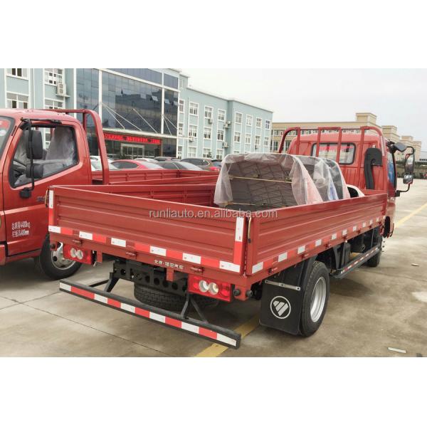 4x2 FOTON Aumark TX Flatbed Camion Truck 116HP Gasoline Petrol Engine Single Row Light Cargo Truck Best Price For Sales