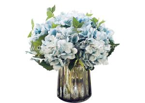 China Hydrangea Artificial Silk Flowers Fake Flower Arrangements For Weddings wholesale