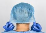 Operating Theater Medical Surgical Cap , Disposable Surgeon Doctor Caps Doctor