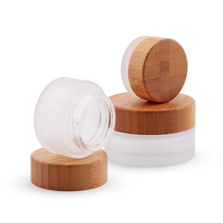 0.5OZ 1.76OZ 2OZ Ointment Cream Matte Glass Jar Frosted Glass Makeup Containers