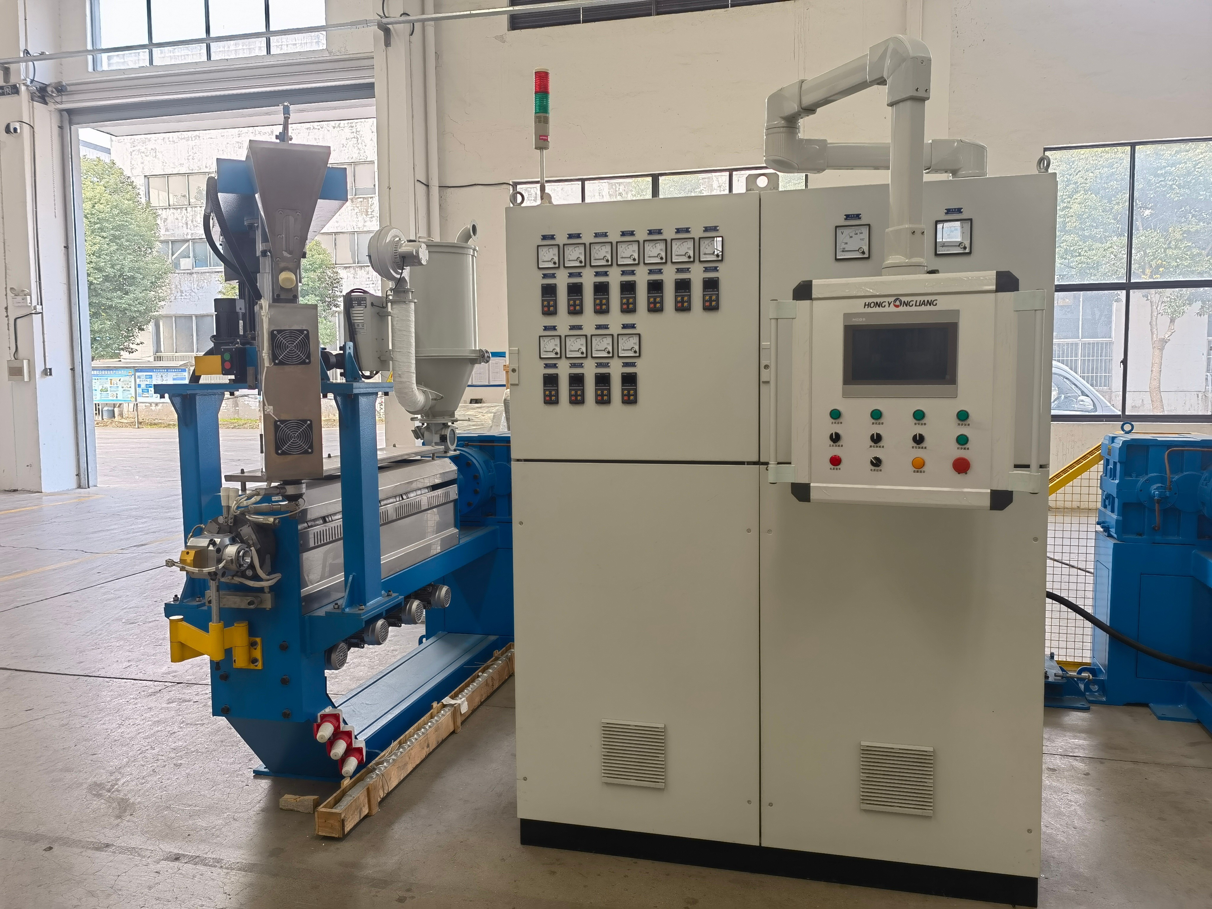 80mm cable extrusion line for Cu, Al wire insulation and sheathing