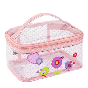 China Waterproof Clear Zipper Makeup PVC Cosmetic Bag wholesale