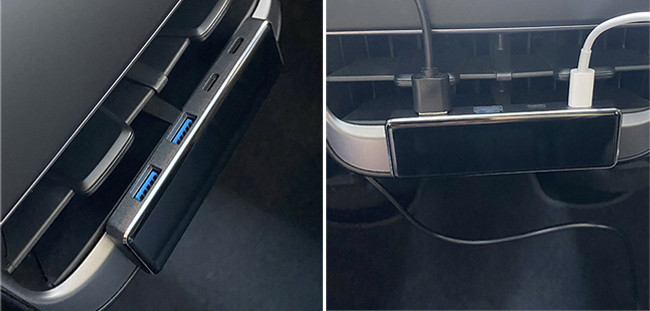 Car Rear Model 3 Usb Splitter Hub Conversion Center