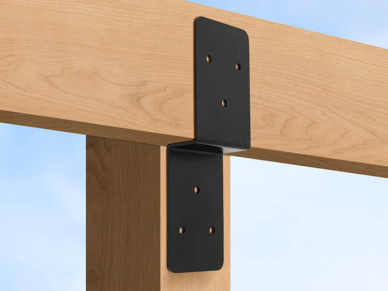 Z Brackets Post to Beam Support