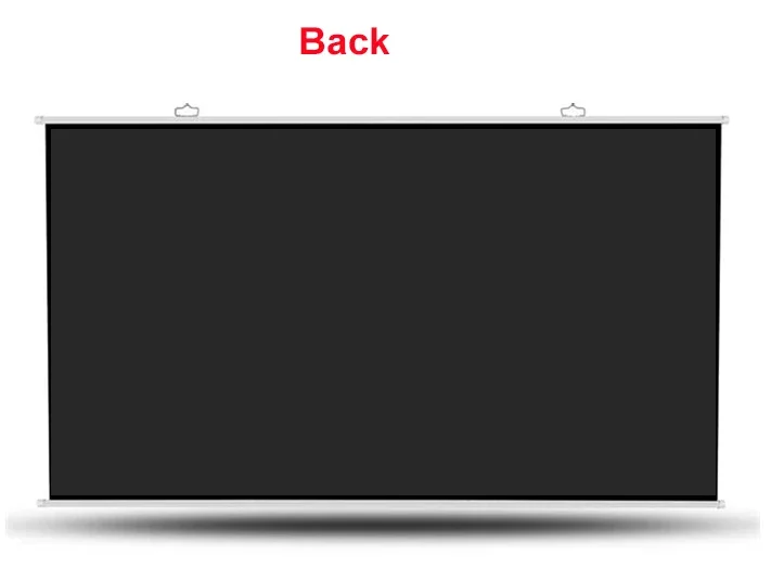 Simple Hanging HD Home Warp Knitting Projection Screen 16:9 100" Inch