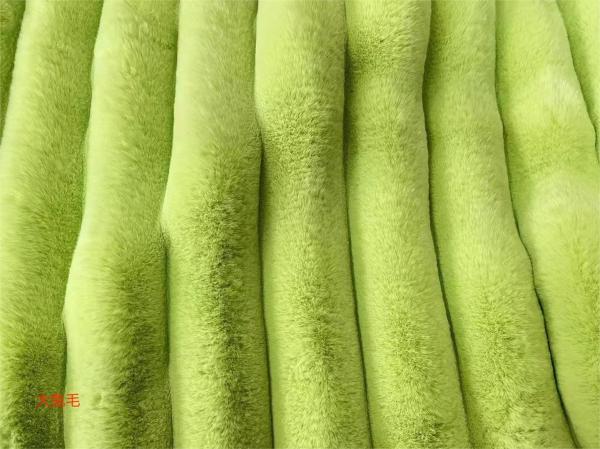 Grey Green Fluffy Fabric Material Fluffy Upholstery Fabric