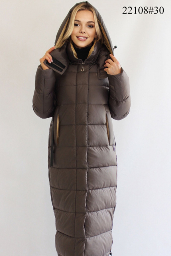 FODARLLOY Pure Color Ladies Warm Hooded Cotton-padded Clothes Slim Long Down Winter Jackets Women Coats