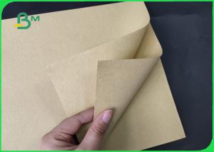 China FSC 80g 250gsm 350gsm Natural Brown Color Kraft Paper Rolls Eco - Friendly wholesale