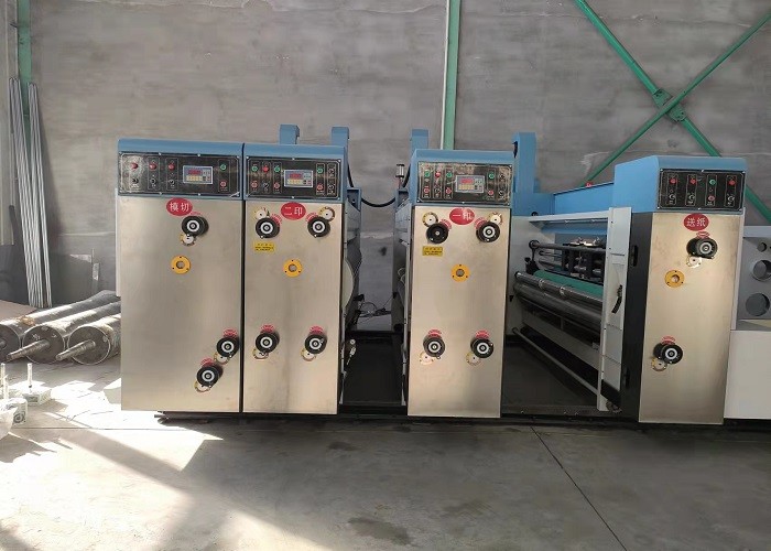 1200mm Flexo Printing Slotting Die Cutting Machine Cardboard Carton Paper Box