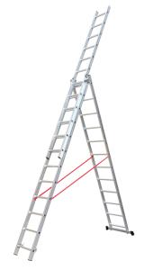 China Collapsible 3x14 9.77m Aluminium Multi Purpose Ladder wholesale