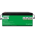 Visench Rechargeable Lithium Ion Batteries 12V 300Ah LiFePO4 Battery Pack