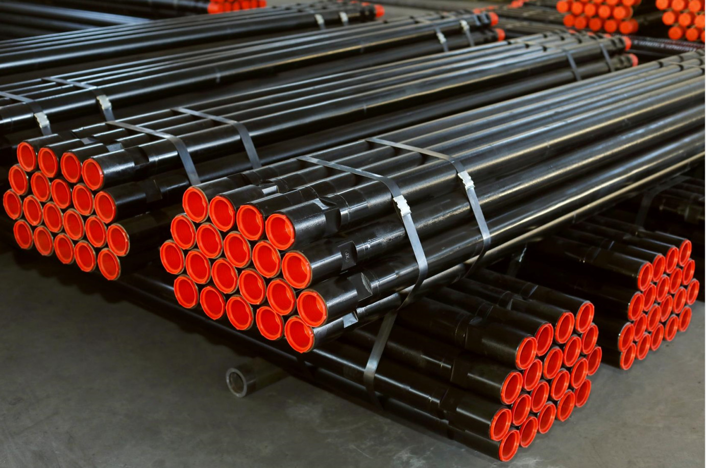 Friction Welding DTH Drill Pipe / Rods 76,89,102,114mm For Rock Blasting And Water Well