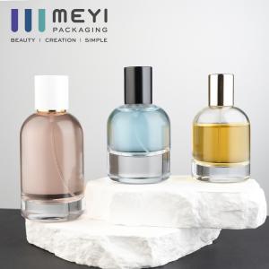 China Perfume 100ml Frosted Glass Spray Bottle Jar Gold Silver wholesale