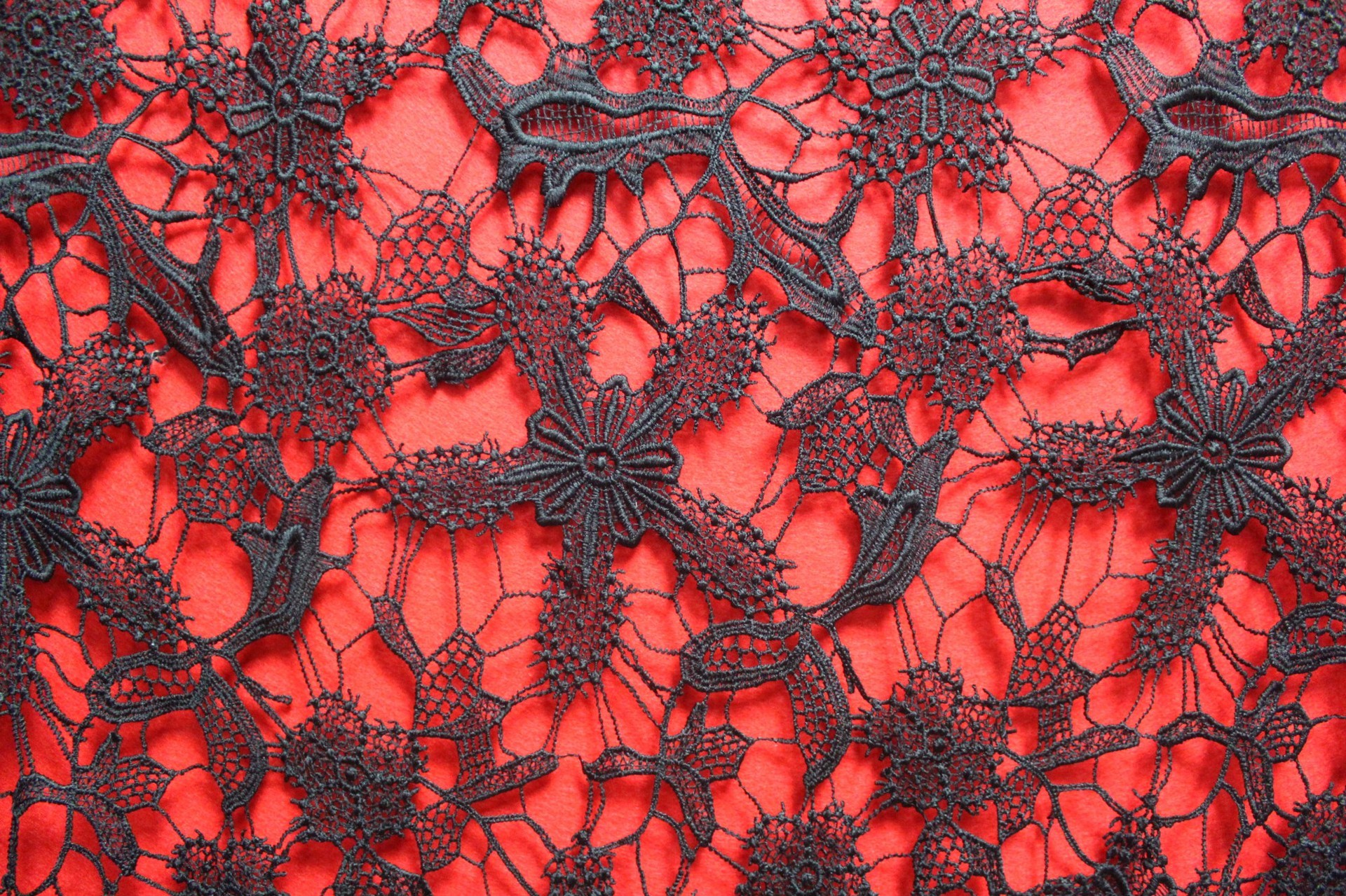 Garment Accessories Chemical Lace Fabric Water Soluble Embroidery lace fabric in Different Color