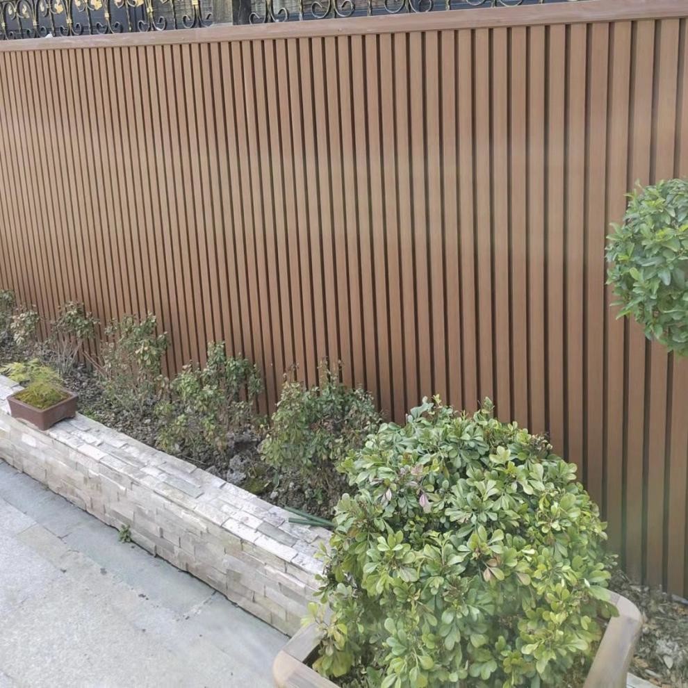 Wpc Outdoor Flooring Decking Wood Plastic Composite Decorative Exterior Outdoor Fluted Wpc Panel Board