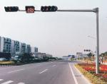 Reaching Long Arm Traffic Steel light Pole 6000mm - 7500mm Mounting Height