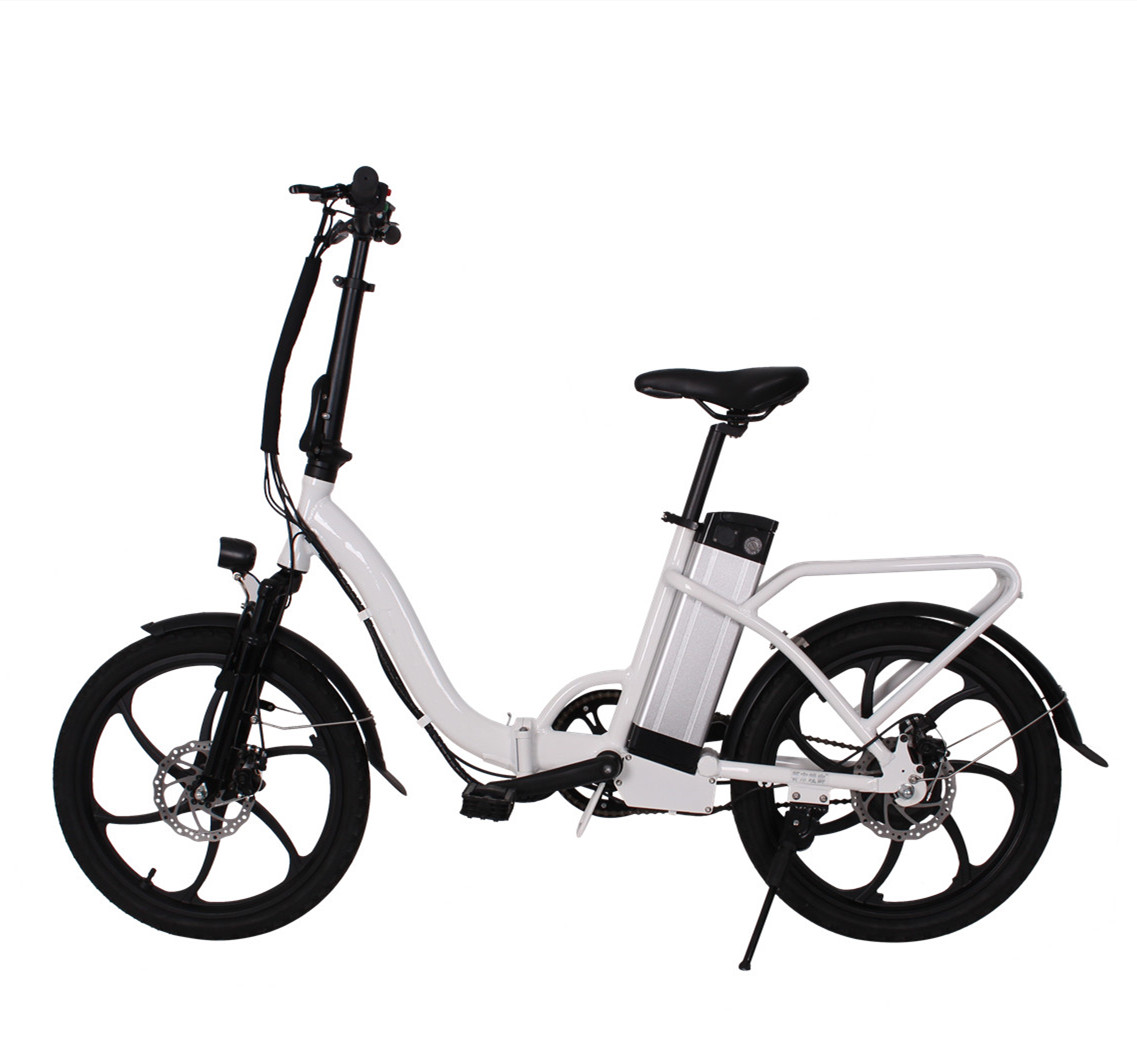 2019 most beautiful 20 inch foldable ebike with disc brake down tube battery position