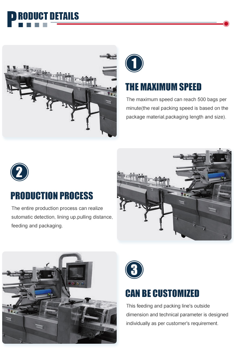 Smart Belt Biscuit Packing Machine Automatic Detection